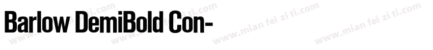 Barlow DemiBold Con字体转换